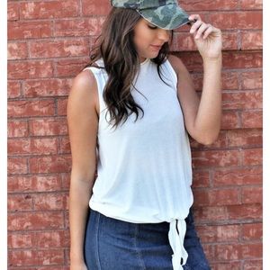 White Cotton Tank Top (Brand New)